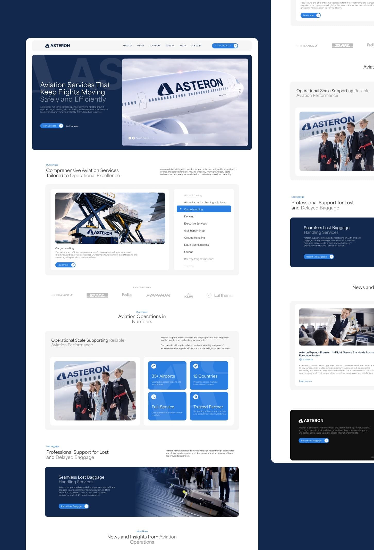 Asteron expanded aviation services presentation